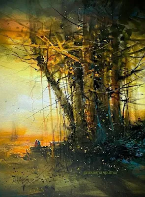 Landscape painting Prakashan Puthur
