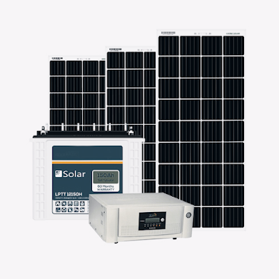 Rc-solarloom 0.5 kW off grid solar system with 4-5 hours backup