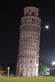 Cause behind lean of pisa tower