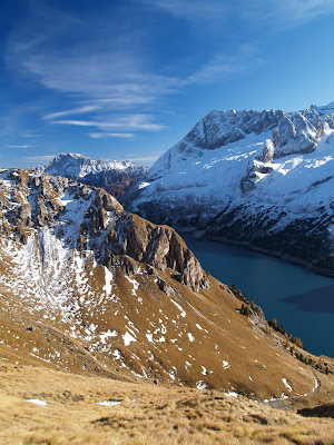 Marmolada e lago Fedaia