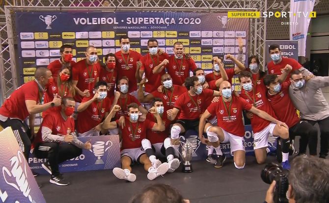 Benfica vencedor da Supertaça de Voleibol 2020