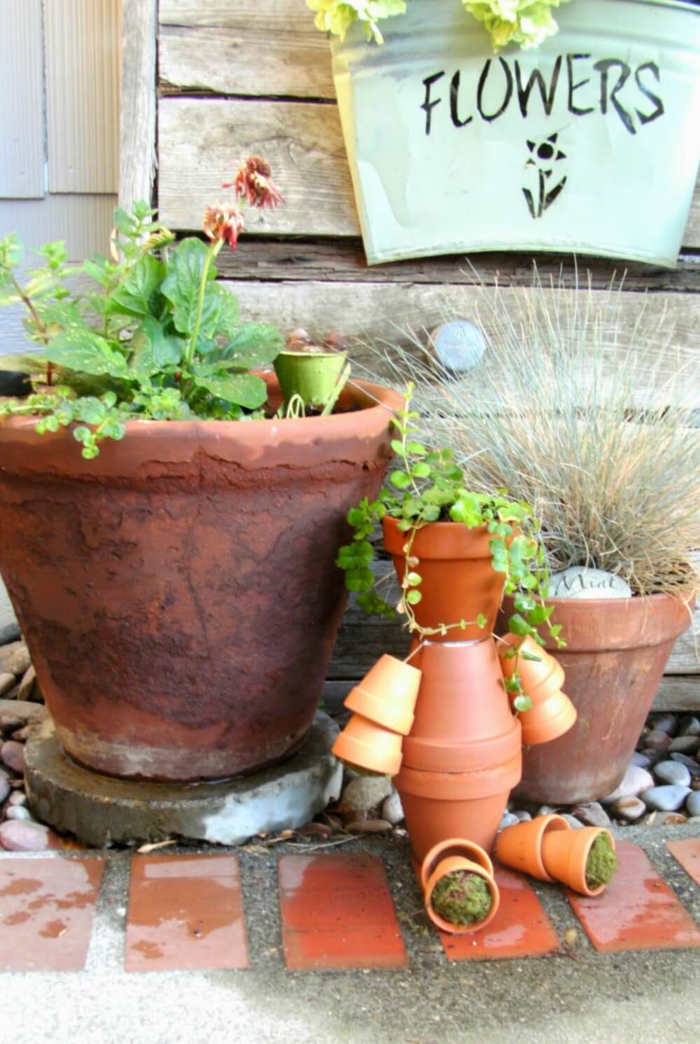 How To Make A Terracotta Flower Pot Man