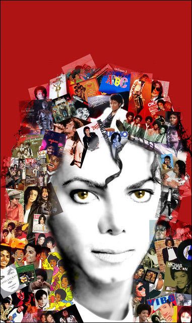 Michael Jackson painted photographs