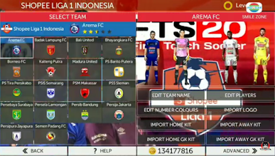  A new android soccer game that is cool and has good graphics FTS 20 Mod Shopee Liga 1 Indonesia Update