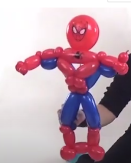 Spiderman als Ballonfigur zum Selbermachen.