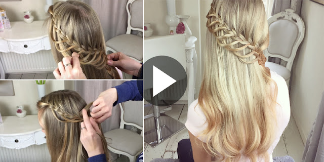 Learn - How To Create Simple Lace Loop Braid Hairstyle, See Tutorial