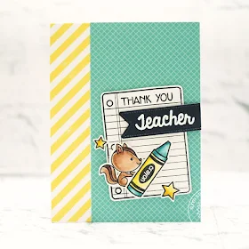 Sunny Studio Stamps: Critter Campout School Time Teacher Themed Thank You Cards by Lexa Levana
