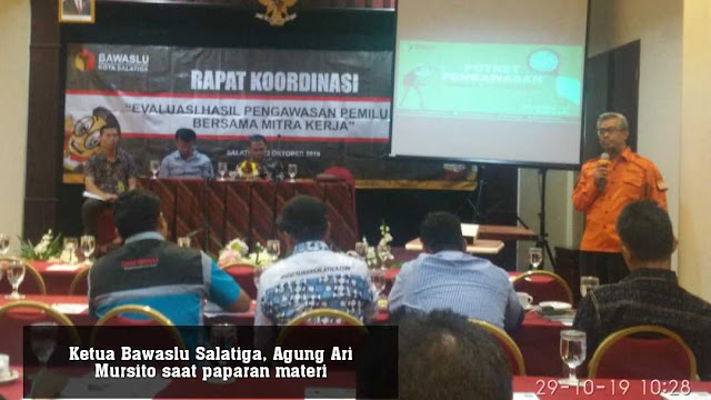 Bawaslu Salatiga Gelar Evaluasi Pengawasan Pemilu 2019, Diikuti 35 Peserta Dari Berbagai Unsur