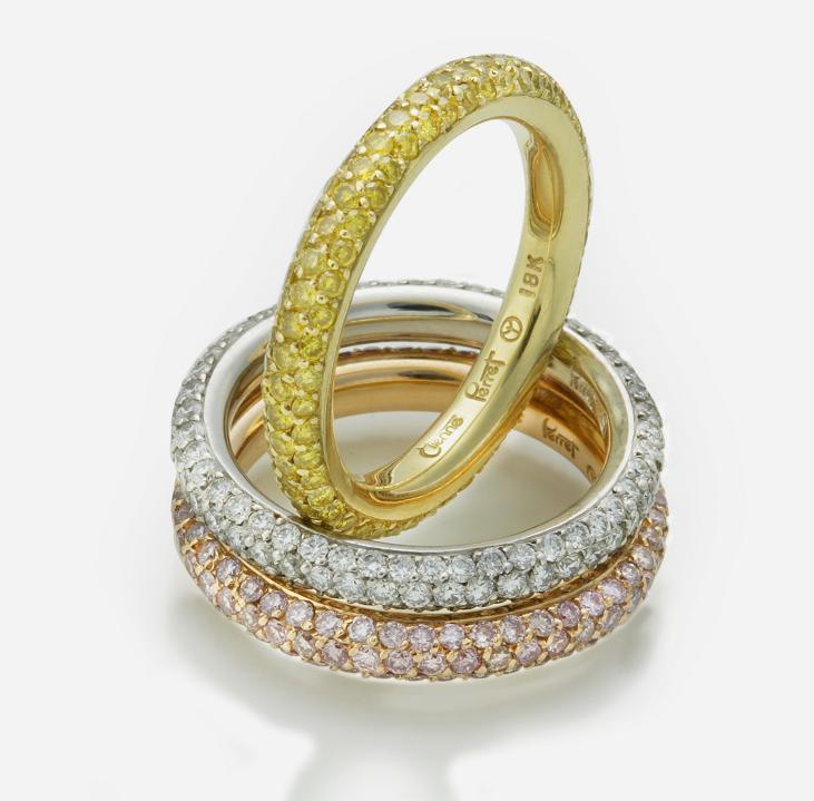 Etienne 39s Diamond Wedding Ring Designs Praised by the Natural Color Diamond