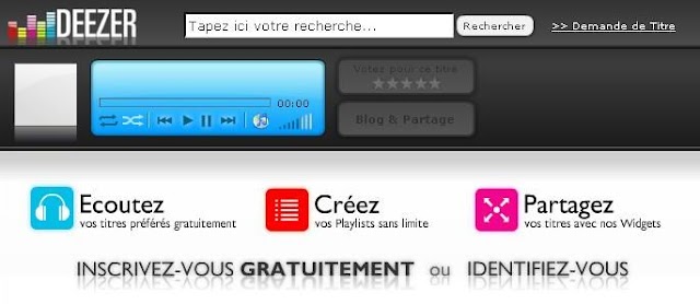 Le site du jour : Deezer, la musique légale et gratuite