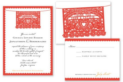 Mexican Wedding Invitations on Papel Picado Invitations From Printable Press