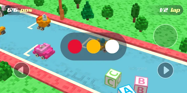 لعبة Pixel Car Racing Blocky Crash | لعبة سباق سيارات مكعبات الكرتون