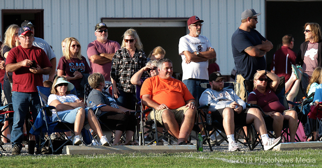 SJO fans and parents watch scrimmage game