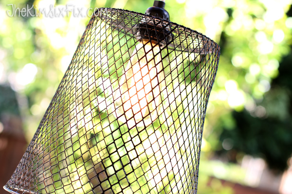 Waste basket pendant light