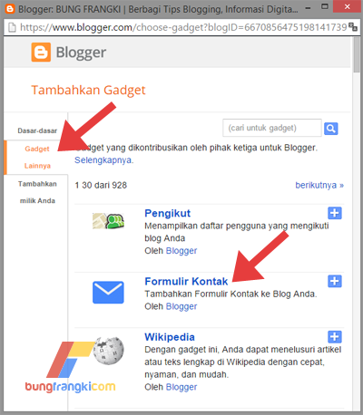 Cara Memasang Contact Us pada Halaman Statis di Blog