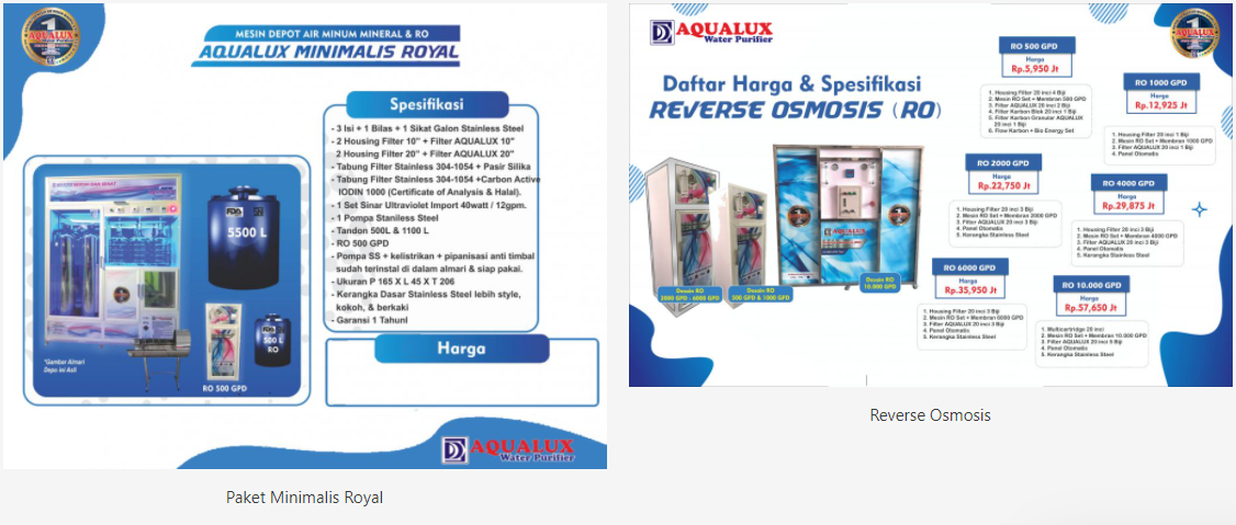 Distributor Mesin Air Minum Dalam Kemasan Badung