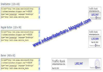 kode html widget alexa di blog