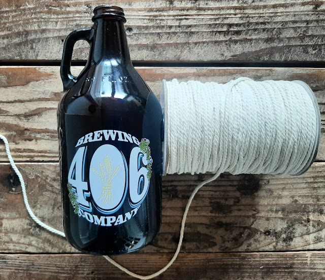 Easy DIY Boho Hanging Vase Made From a Growler