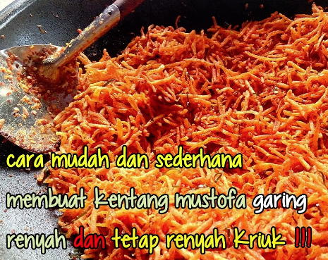 RESEP KENTANG BALADO MUSTOFA KERING KRIUK