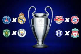 Resultados dos jogos 8º de Finais da Champions League
