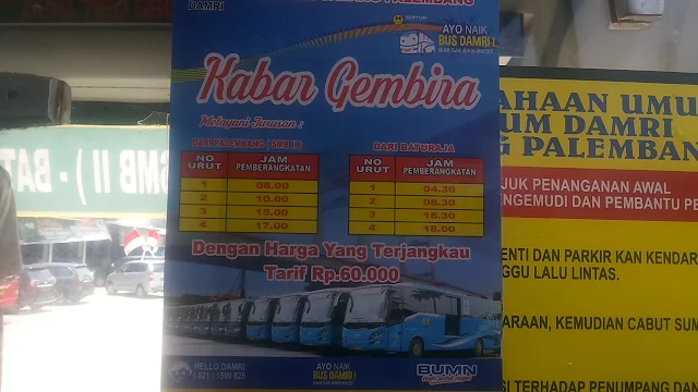 JADWAL KEBERANGKATAN DAMRI BATU RAJA SERTA RUTE PERJALANAN DAN HARGA TIKETNYA