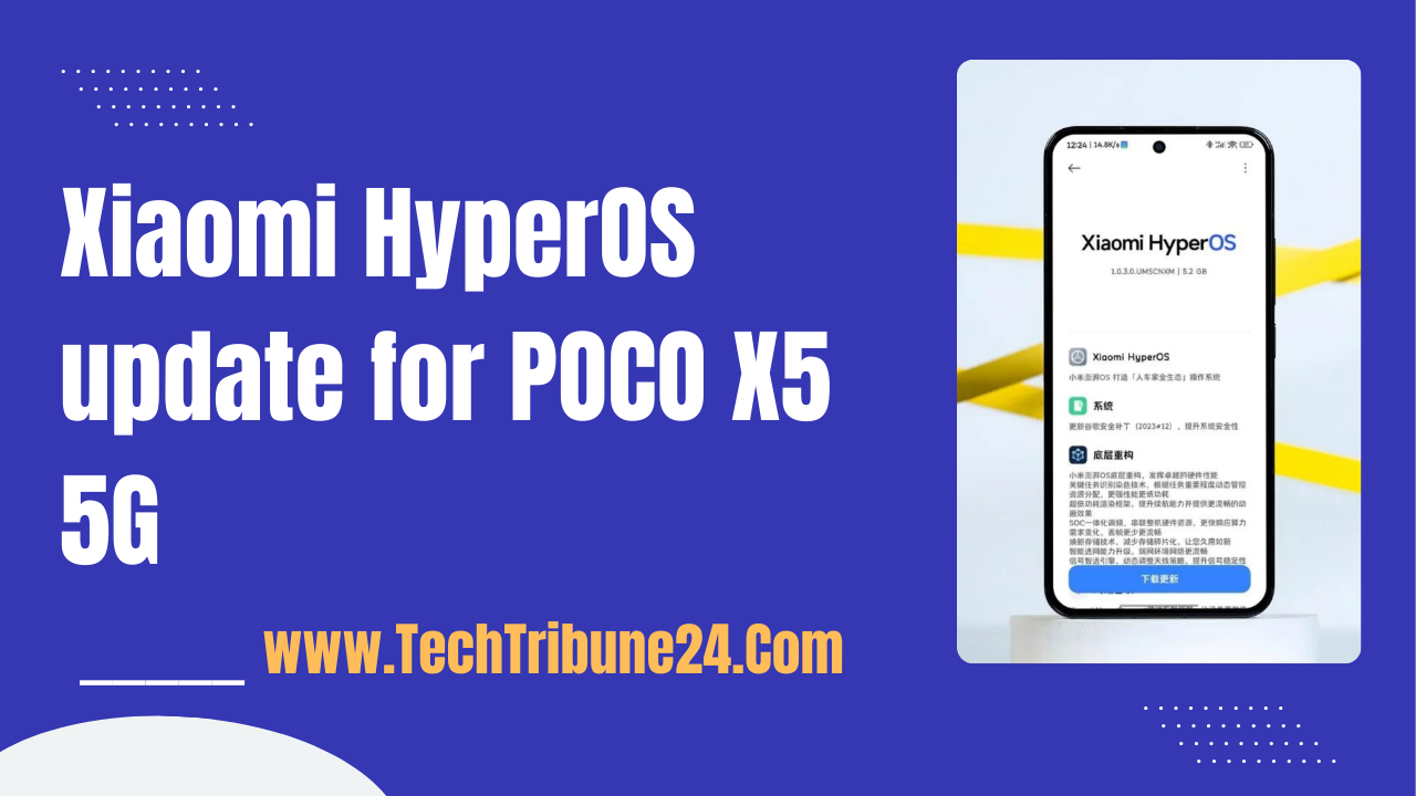 Xiaomi HyperOS update for POCO X5 5G