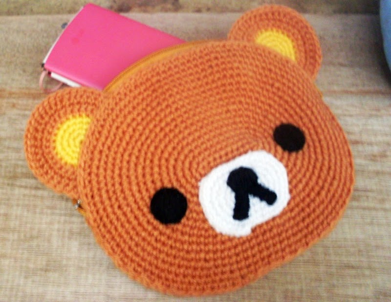 Crochet: Rilakkuma pouch and announcement ^^