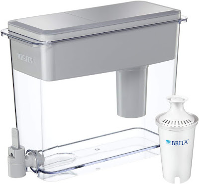 Brita UltraMax Water Filter Dispenser with 1 Standard Filter, Gray, 18 Cup