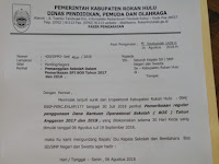 SE  Pemanggilan Sekolah Dalam Pemeriksaan SPJ BOS Tahun 2017 & 2018 Kab Rokan Hulu 