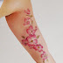 Women Full Sleeve With Colorful Flowers Design Tattoo