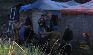 video village in tarps