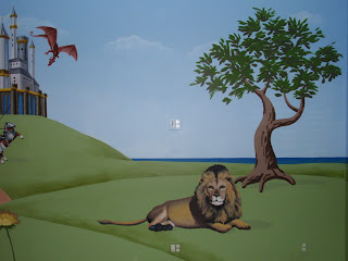 Children's Playroom Lion, Tree