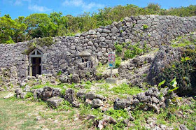 interior view, castle stone walls, gate