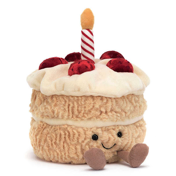 Jellycat Amuseable Birthday Cake - Size: 16 x 12cm