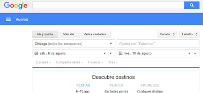 Buscar vuelos baratos con Google Fligths [google vuelos]