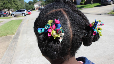 Natural Hair Kids Hairstyle : 5 Minutes Protective Style