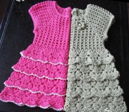 Dresses For Girls - Free Crochet Diagram