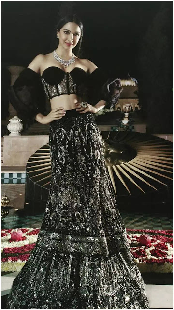 Kiara Advani gorgeous black lehenga