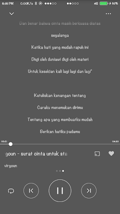 Virgoun - Surat Cinta Untuk Starla MP3 Dan Lirik LRC