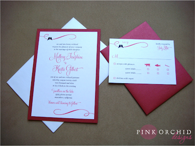 Sweet Love Bird Wedding Invitations