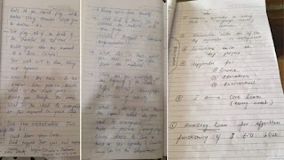 Sushant Singh rajput Diary Pages