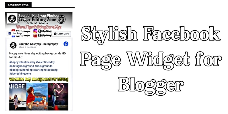 Blogger Blog me Stylish Facebook Page Like Box Widget Kaise Add Kare? 2021