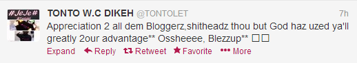 Untitled Did Tonto Dikeh call bloggers Shitheads?