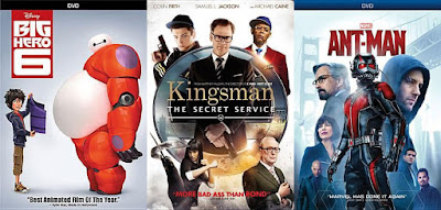 Big Hero 6; Kingsmen; Ant-man