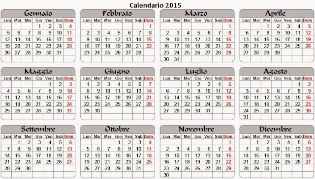 calendario 2015