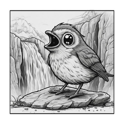 Robin singing