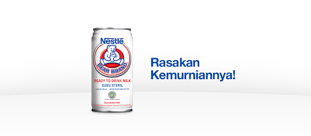 Satu kaleng susu bear brand