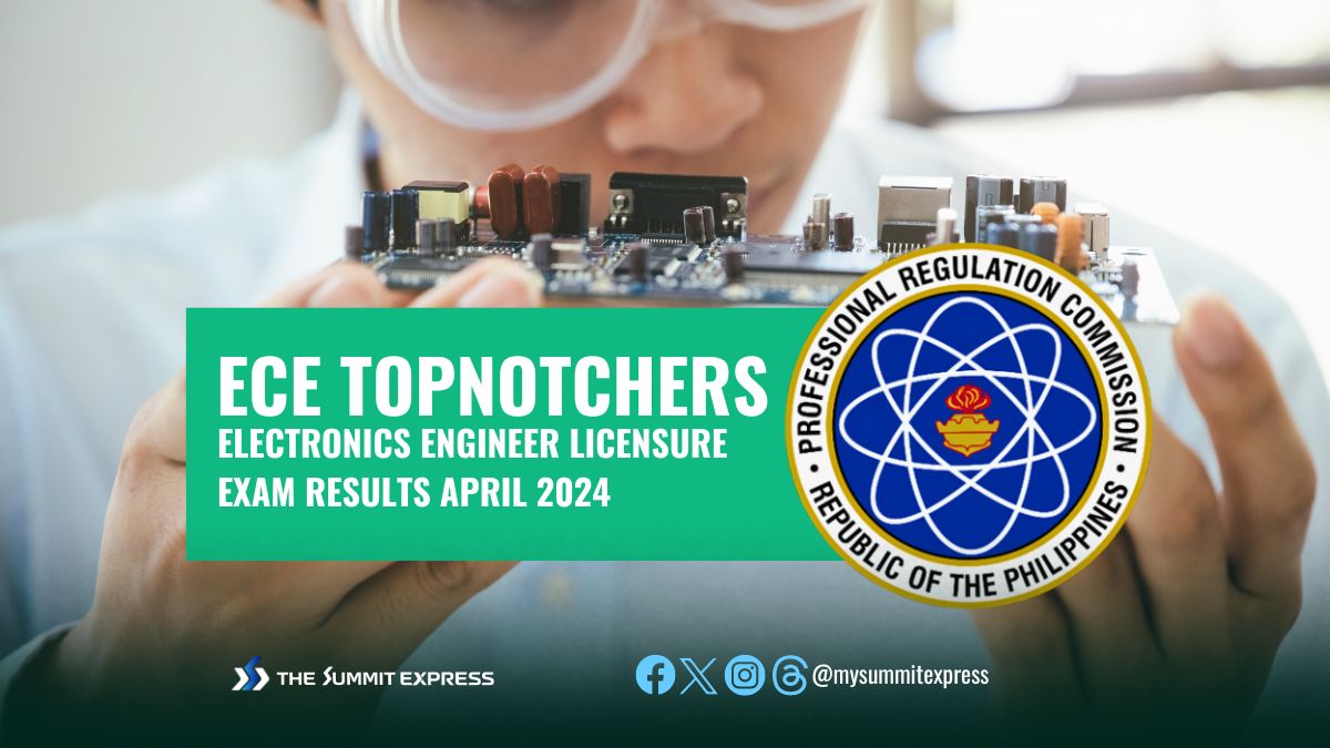 RESULT: Top 10 April 2024 ECE board exam topnotchers