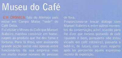 Café Portugal -PASSEIO DE JORNALISTAS em Campo Maior - Museu do Café