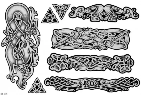 diseños de tatuajes de perros celtas